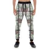 Sloth Pattern Stripe Background Unisex Casual Sweatpants