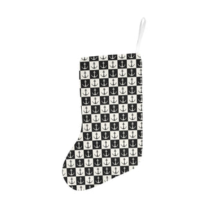 Anchor Black and White Patter Christmas Stocking