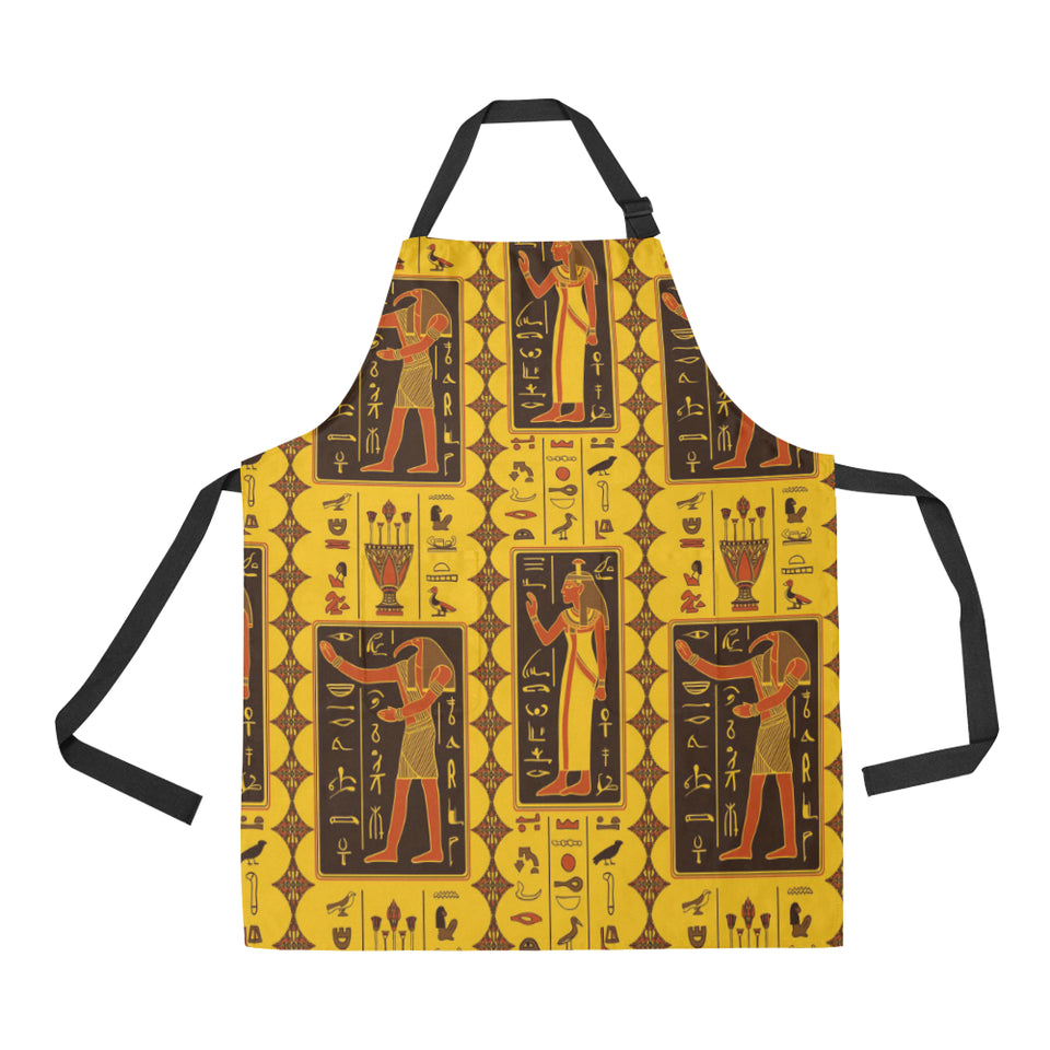 Egypt Hieroglyphics Pattern Print Design 01 Adjustable Apron