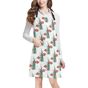 Clown Fish Pattern Print Design 03 Adjustable Apron