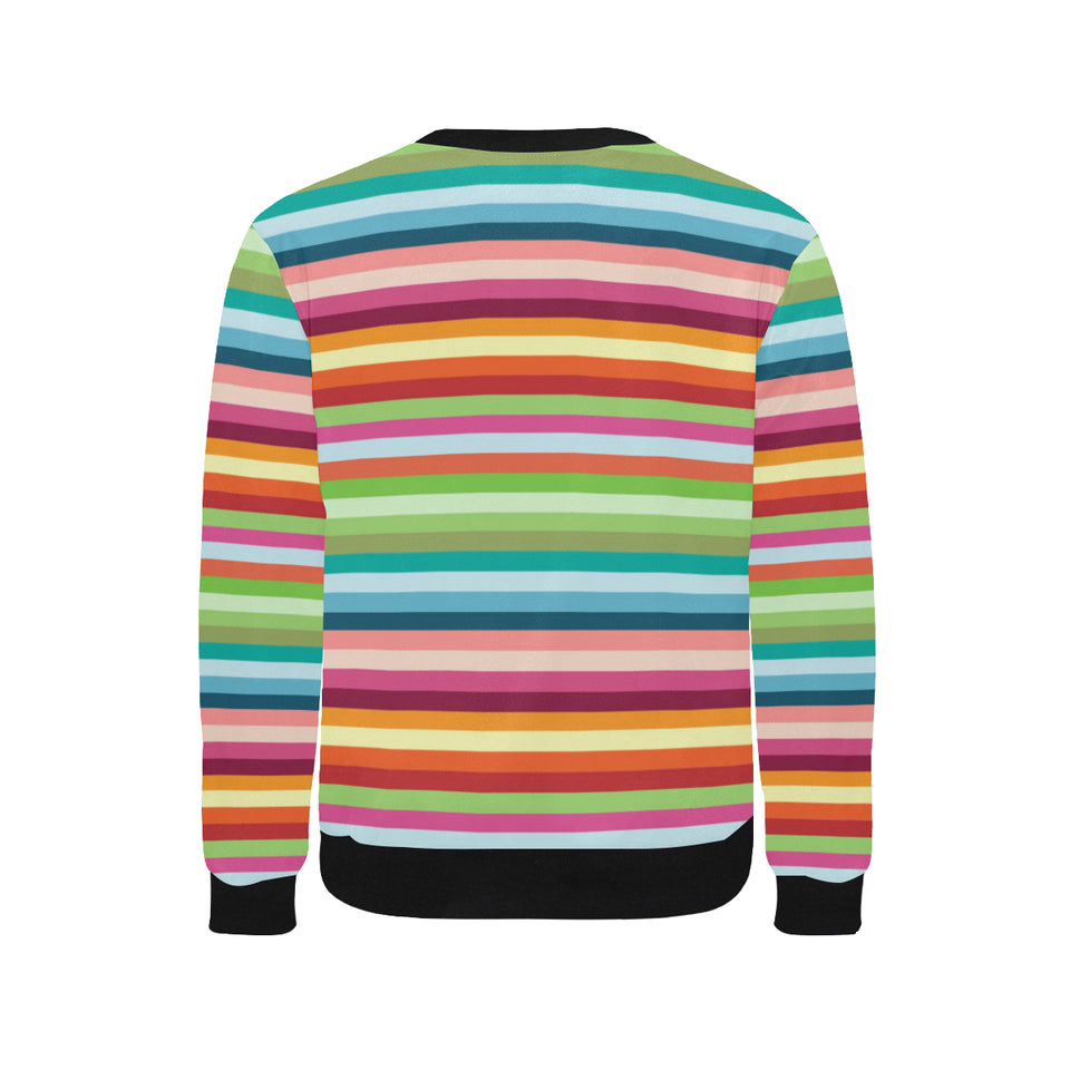 Rainbow Pattern Men's Crew Neck Sweatshirt