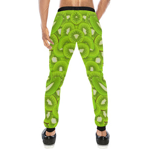 Sliced Kiwi Pattern Unisex Casual Sweatpants