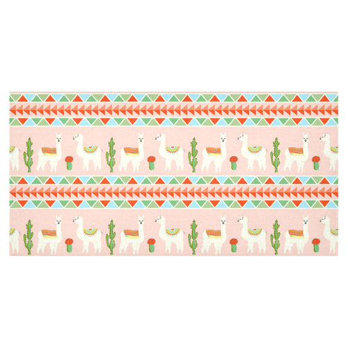 Llama Cactus Pattern background Tablecloth