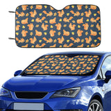 Squirrel Pattern Print Design 05 Car Sun Shade