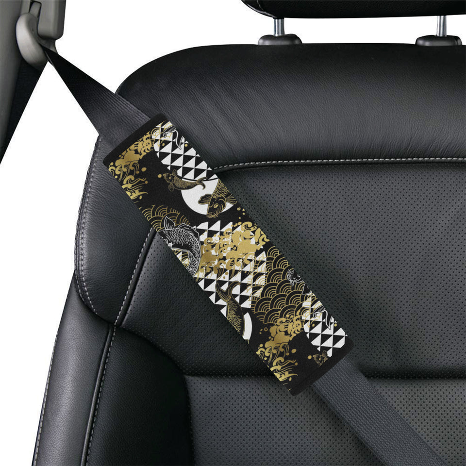 Koi Fish Carp Fish Japanese Pattern Car Seat Belt Cover