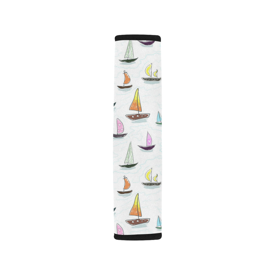 Cute Sailboat Pattern Car Seat Belt Cover