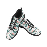 Whale Jelly Fish Pattern Men's Sneakers Black