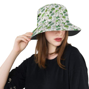 Lotus Waterlily Pattern Unisex Bucket Hat