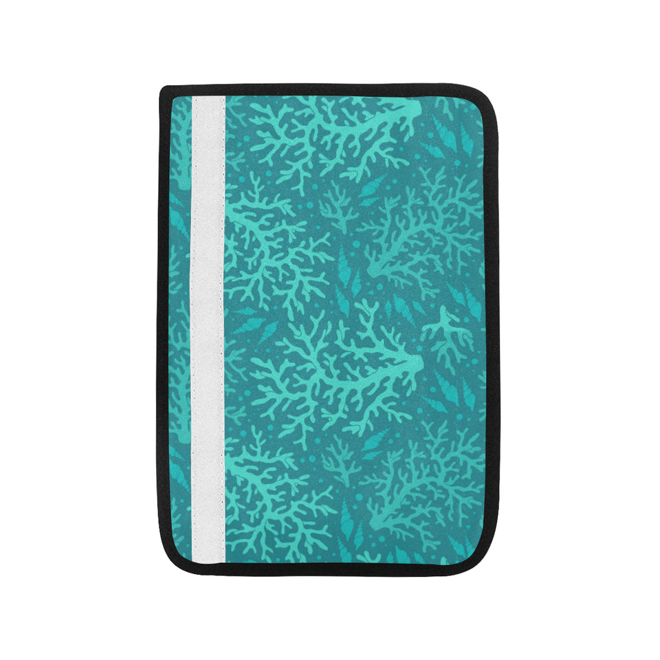 Coral Reef Pattern Print Design 01 Car Seat Belt Cover