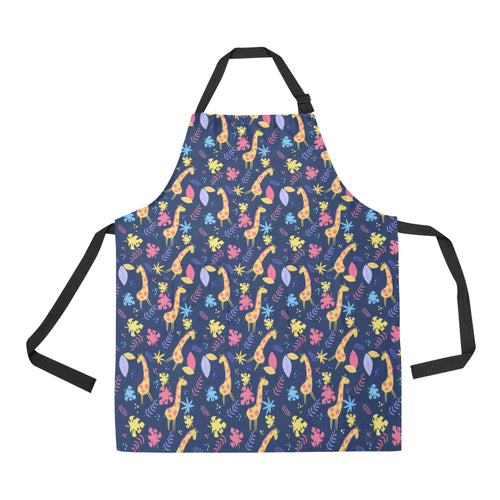 Giraffe Pattern Print Design 04 Adjustable Apron