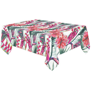 Pink Parrot Heliconia Pattern Tablecloth