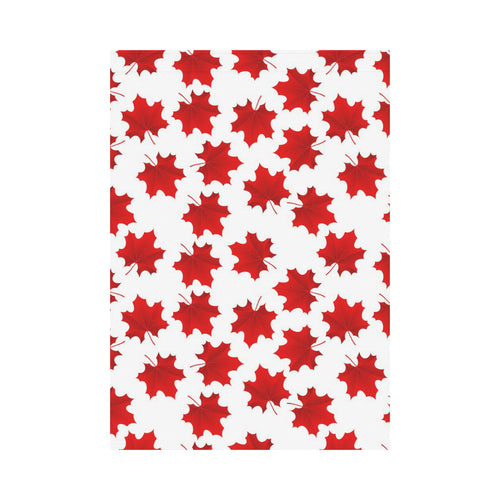 Red Maple Leaves Pattern House Flag Garden Flag