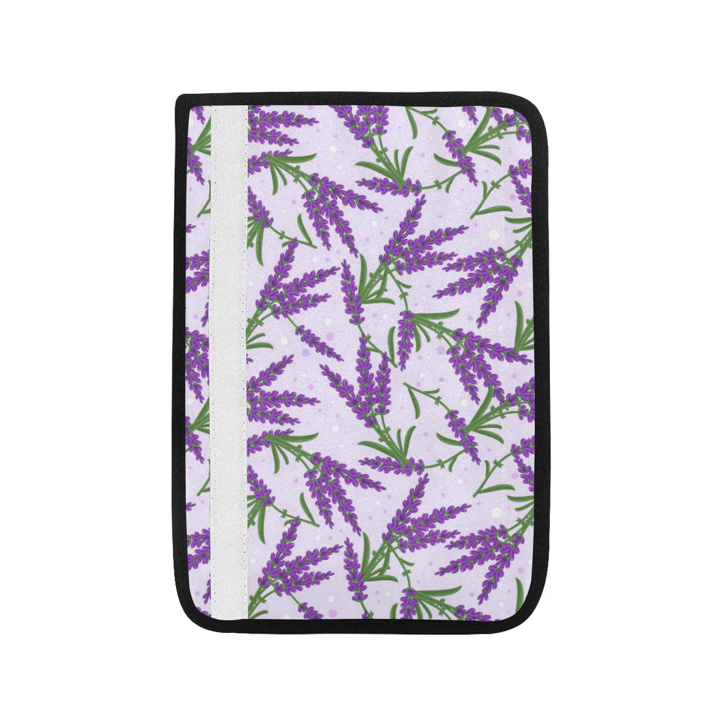 Lavender Pattern Car Seat Belt Cover