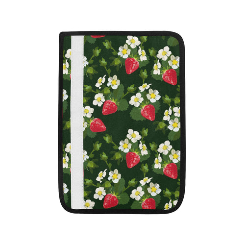 Strawberry Pattern Background Car Seat Belt Cover