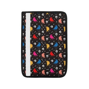 Colorful Crow Pattern Car Seat Belt Cover