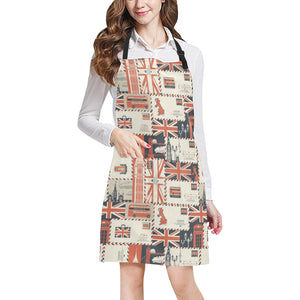 British Pattern Print Design 04 Adjustable Apron