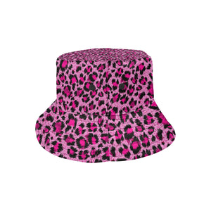 Pink Leopard Skin texture Pattern Unisex Bucket Hat