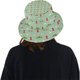 Windmill Green Pattern Unisex Bucket Hat