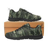 Dinosaur Camo Pattern Men's Sneakers Black