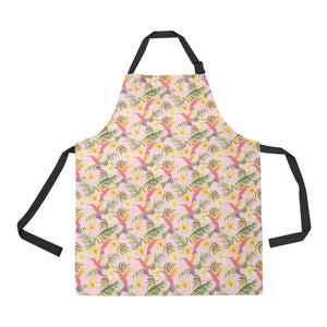 Hummingbird Pattern Print Design 03 Adjustable Apron