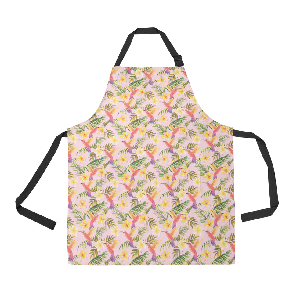 Hummingbird Pattern Print Design 03 Adjustable Apron