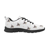 Cute Chihuahua Paw Pattern Men's Sneakers Black