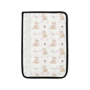 Cute Shiba Inu Heart Pattern Car Seat Belt Cover