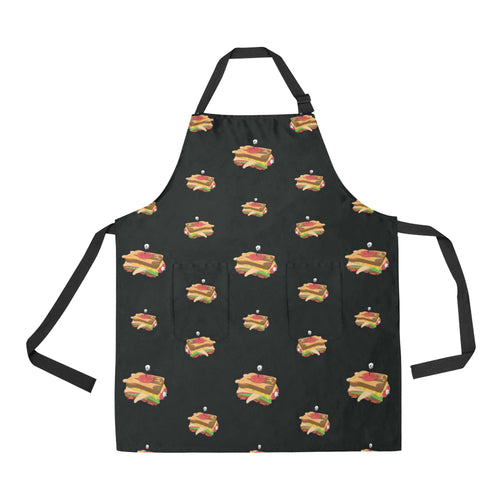 Sandwich Pattern Print Design 03 Adjustable Apron