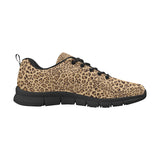 Leopard Skin Texture Pattern Men's Sneakers Black