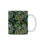 Leopard Leaves Pattern Classical White Mug (FulFilled In US)