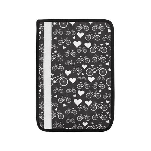 Bicycle Pattern Print Design 05 Car Seat Belt Cover