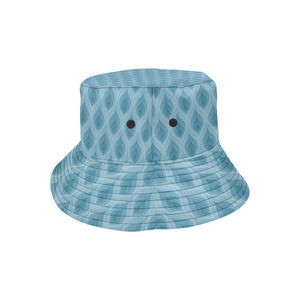 Blue Flame Fire Pattern Unisex Bucket Hat