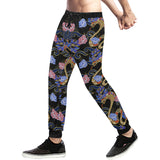 Snake Flower Pattern Unisex Casual Sweatpants