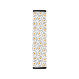 Fried Eggs Pattern Print Design 05 Car Seat Belt Cover