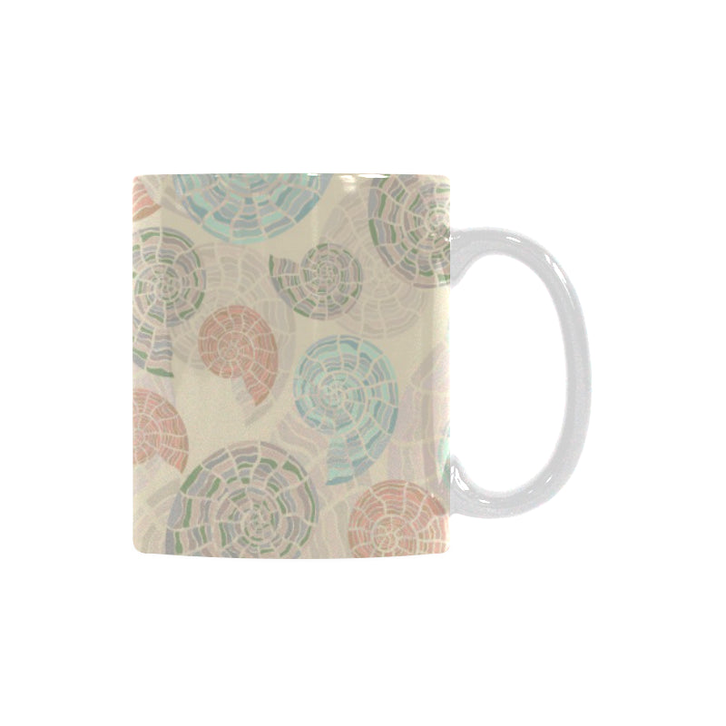 Shell Pattern Classical White Mug (FulFilled In US)