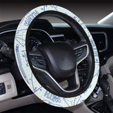 Math Pattern Print Design 03 Car Steering Wheel Cover