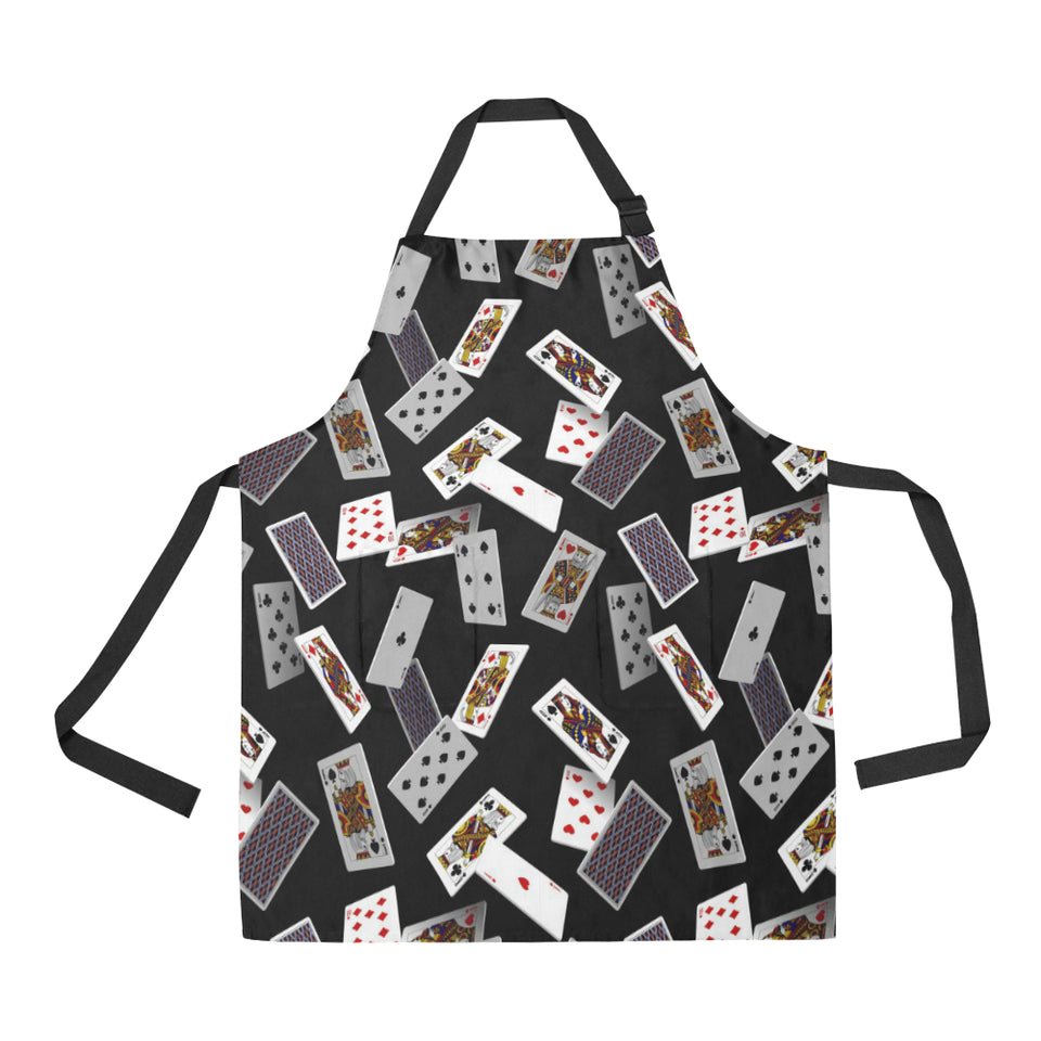 Casino Cards Suits Pattern Print Design 05 Adjustable Apron