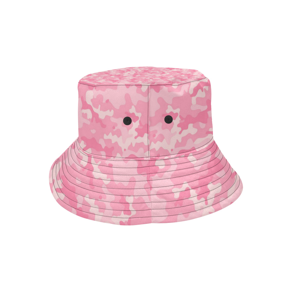 Pink Camo Camouflage Pattern Unisex Bucket Hat