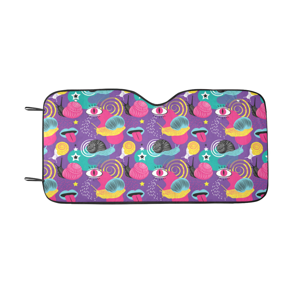 Snail Pattern Print Design 02 Car Sun Shade