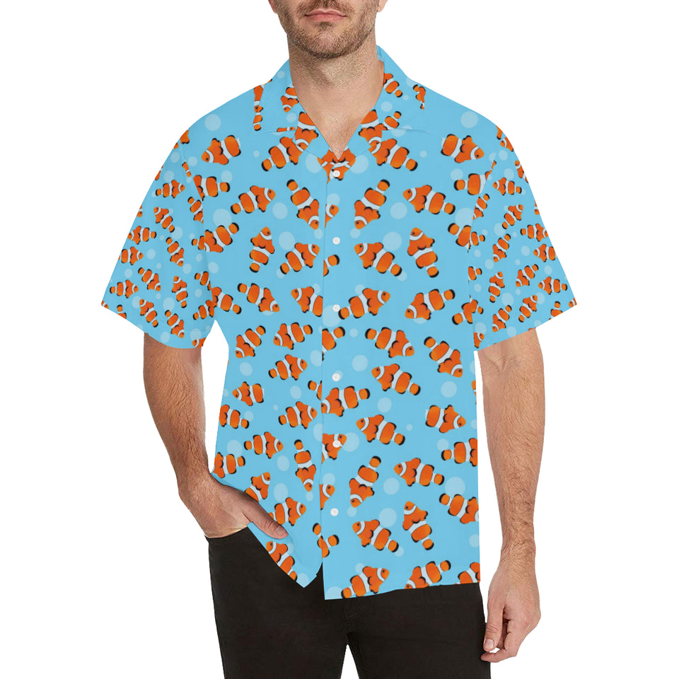 Clown Fish Pattern Print Design 05 Men's All Over Print Hawaiian Shirt (Model T58)