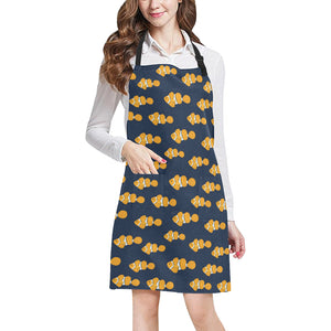 Clown Fish Pattern Print Design 01 Adjustable Apron