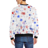 USA Star Pattern Men's Crew Neck Sweatshirt