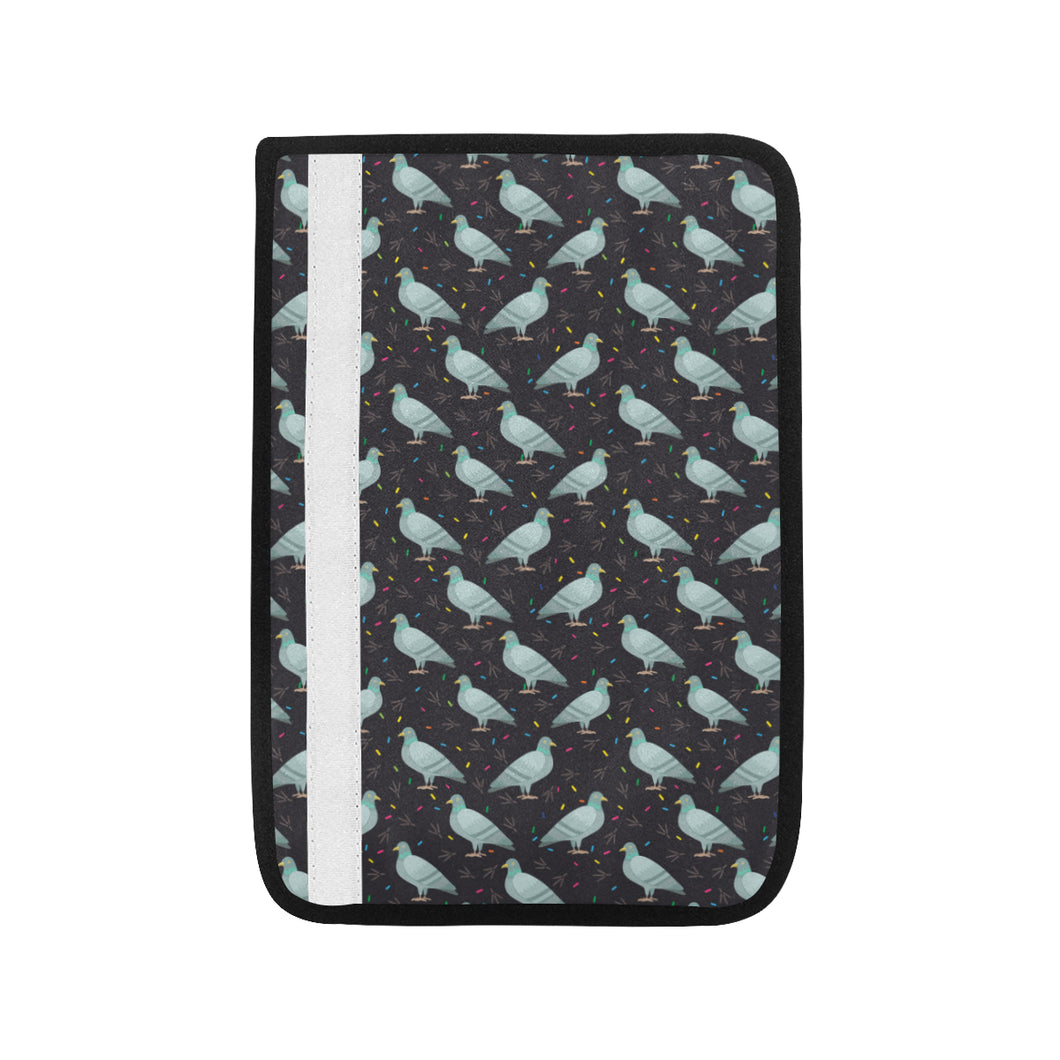 Pigeon Pattern Print Design 01 Car Seat Belt Cover