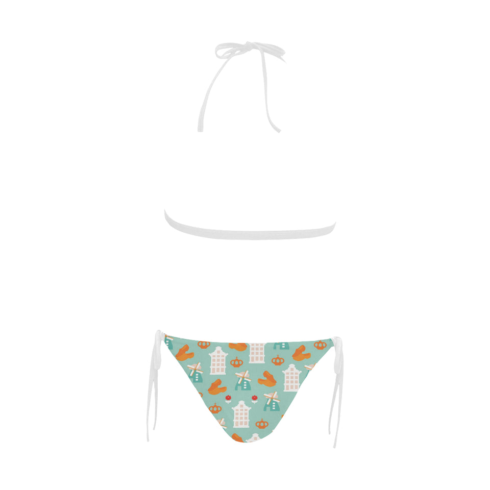 Windmill Pattern Theme Sexy Bikinis Two-Pieces Swimsuits