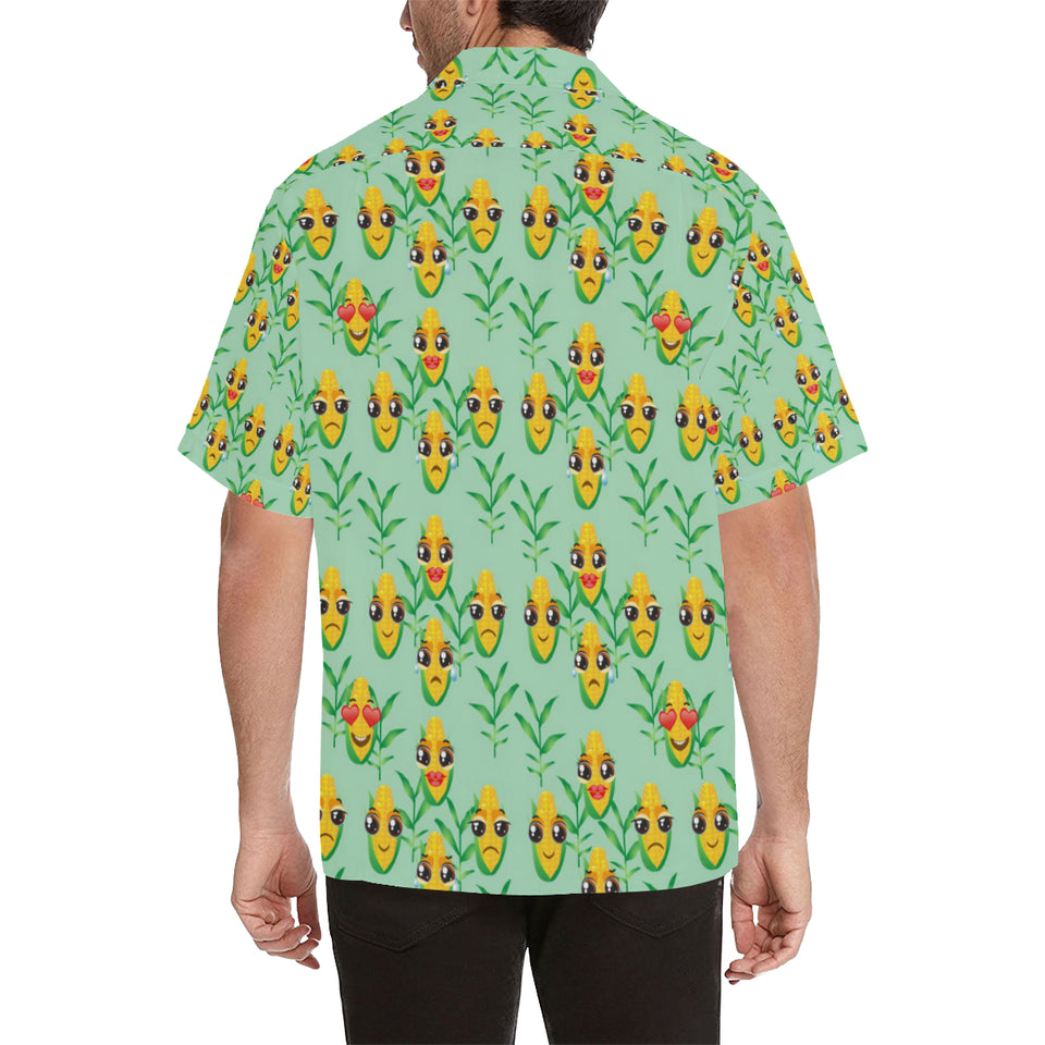 Corn Pattern Print Design 05 Men's All Over Print Hawaiian Shirt (Model T58)