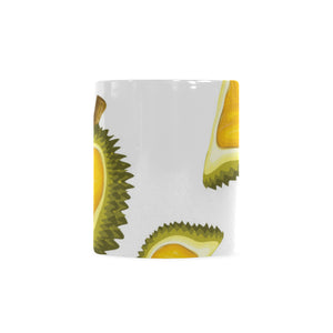 Durian Pattern Classical White Mug (FulFilled In US)