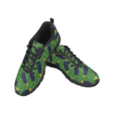 Eggplant Pattern Print Design 04 Women's Sneakers Black