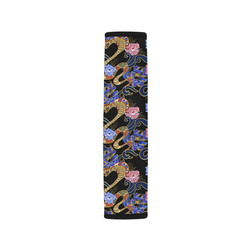 Snake Flower Pattern Car Seat Belt Cover