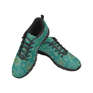 Sea Turtle Aboriginal Pattern Men's Sneakers Black