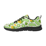 Cucumber Pattern Men's Sneakers Black